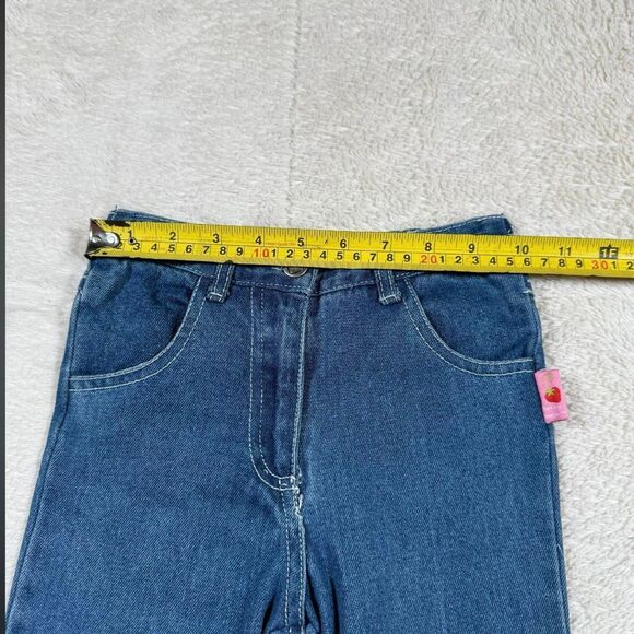 Vintage Y2K Strawberry Shortcake Embroidered Kids Bootcut Jeans - Picture 7 of 9